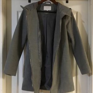 Gray Coat With Hood